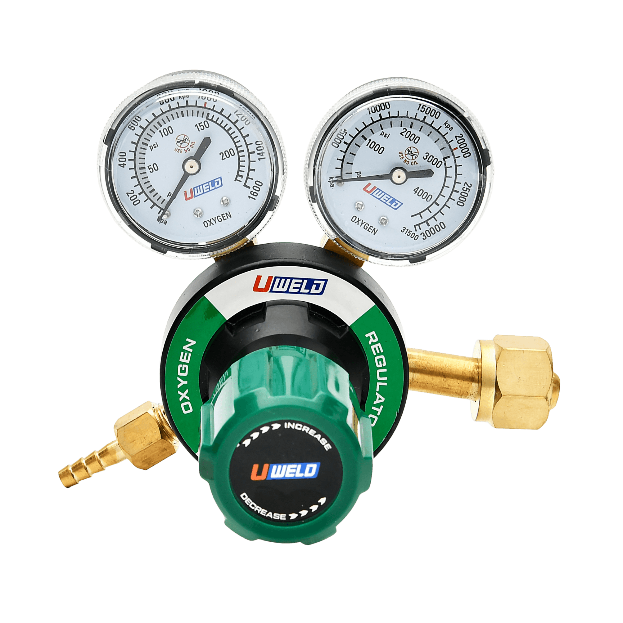 G350 Oxygen Regulator Industrial Gas Pressure Control | UWELD