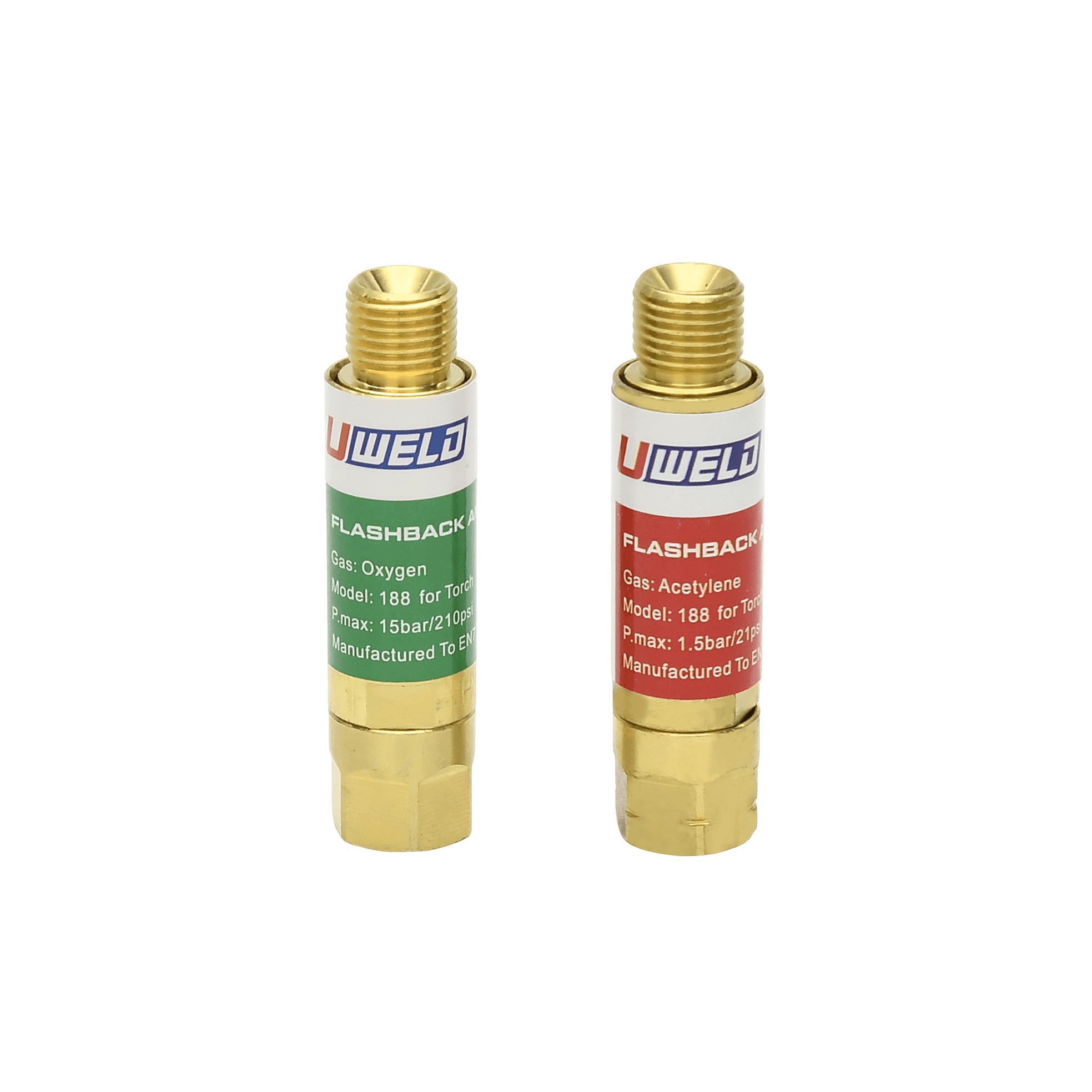 1C007-0001 L H188 Series Propane Flashback Arrestor for Torch | UWELD