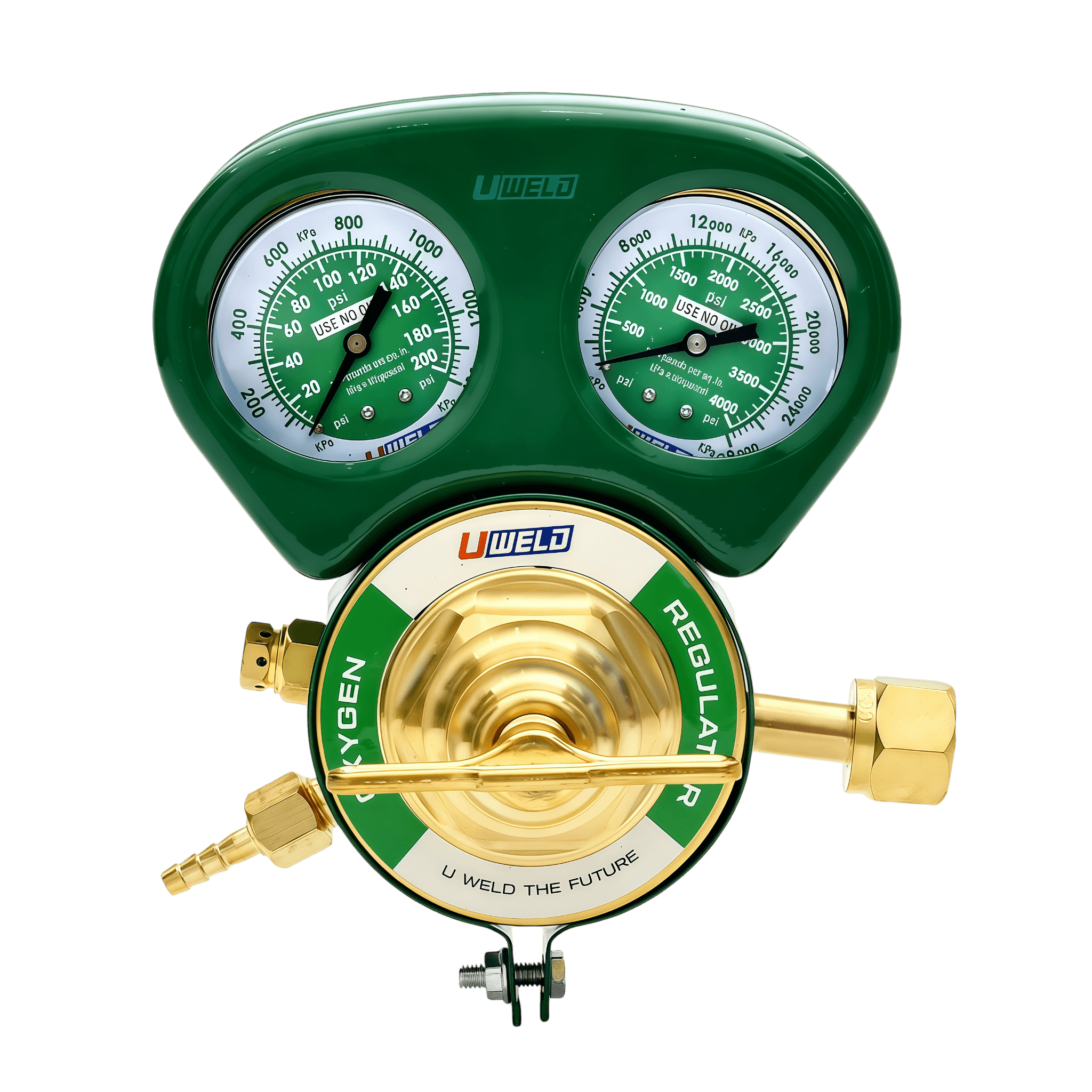 1C008-0002 Heavy Duty Single Stage Oxygen Regulator with T Handle | UWELD