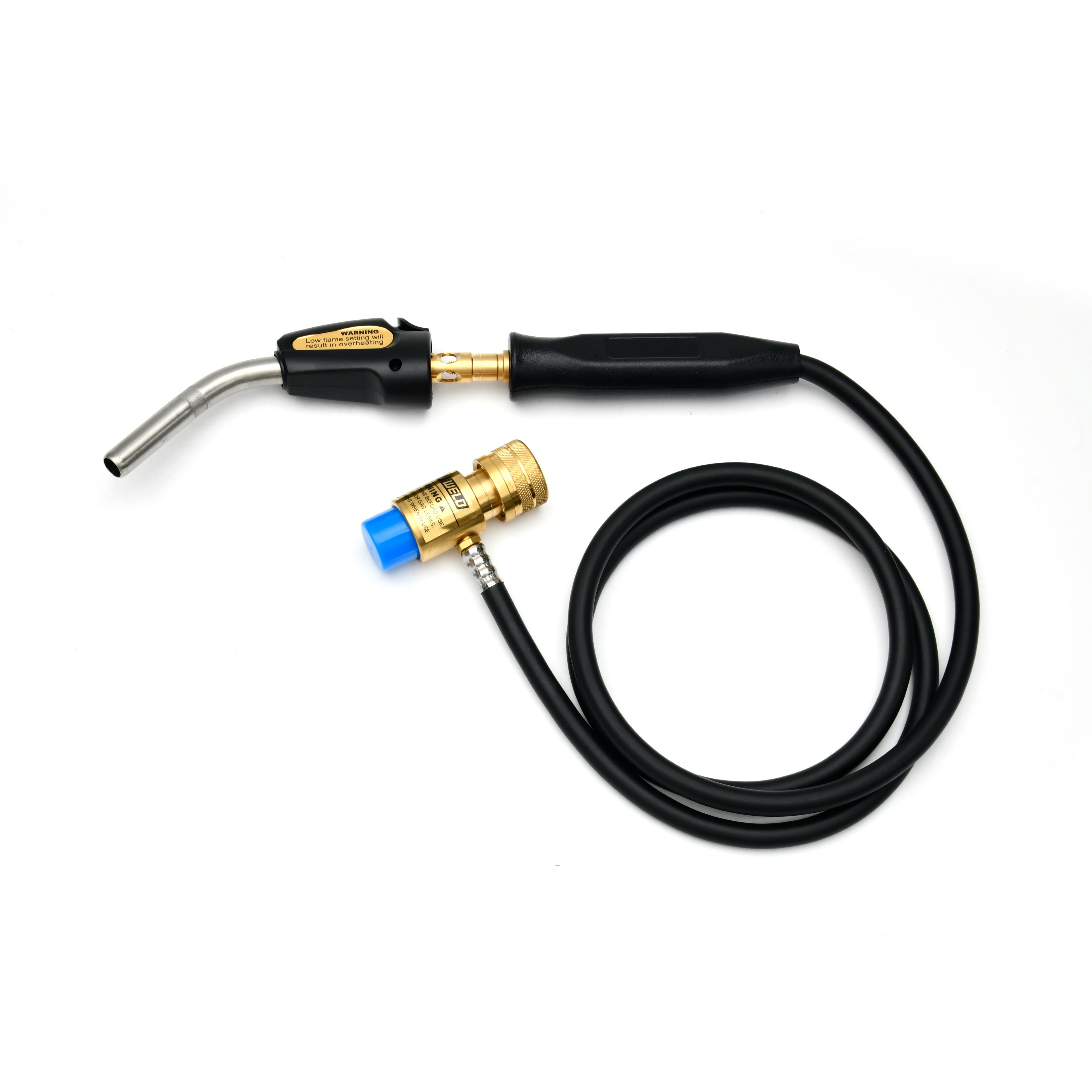 1C020-0014 Self-Ignition Hose Torch with High-Pressure Hose & Stainless Steel Tip | UWELD