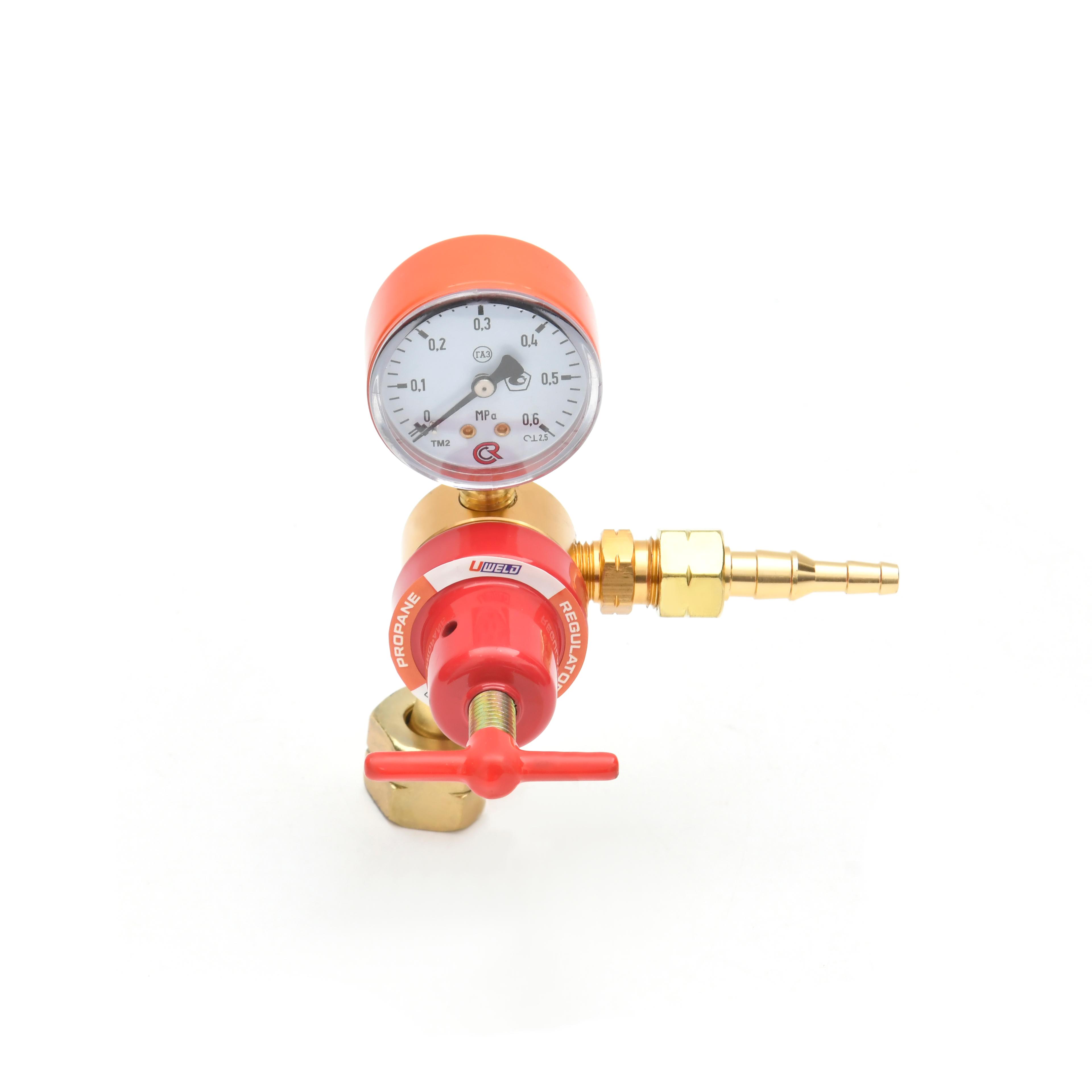 1C008-0037 MINI Russian Type Propane Regulator Single Gauge | UWELD
