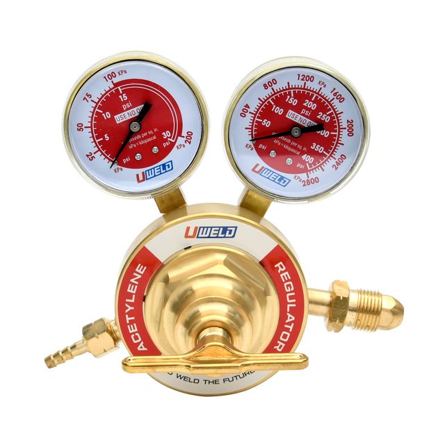1C008-0001 ACE Heavy-Duty Acetylene Pressure Regulator CGA-510 | UWELD