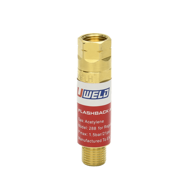 1C007-0002 L H288 Series Acetylene Flashback Arrestor for Regulator Mount | UWELD