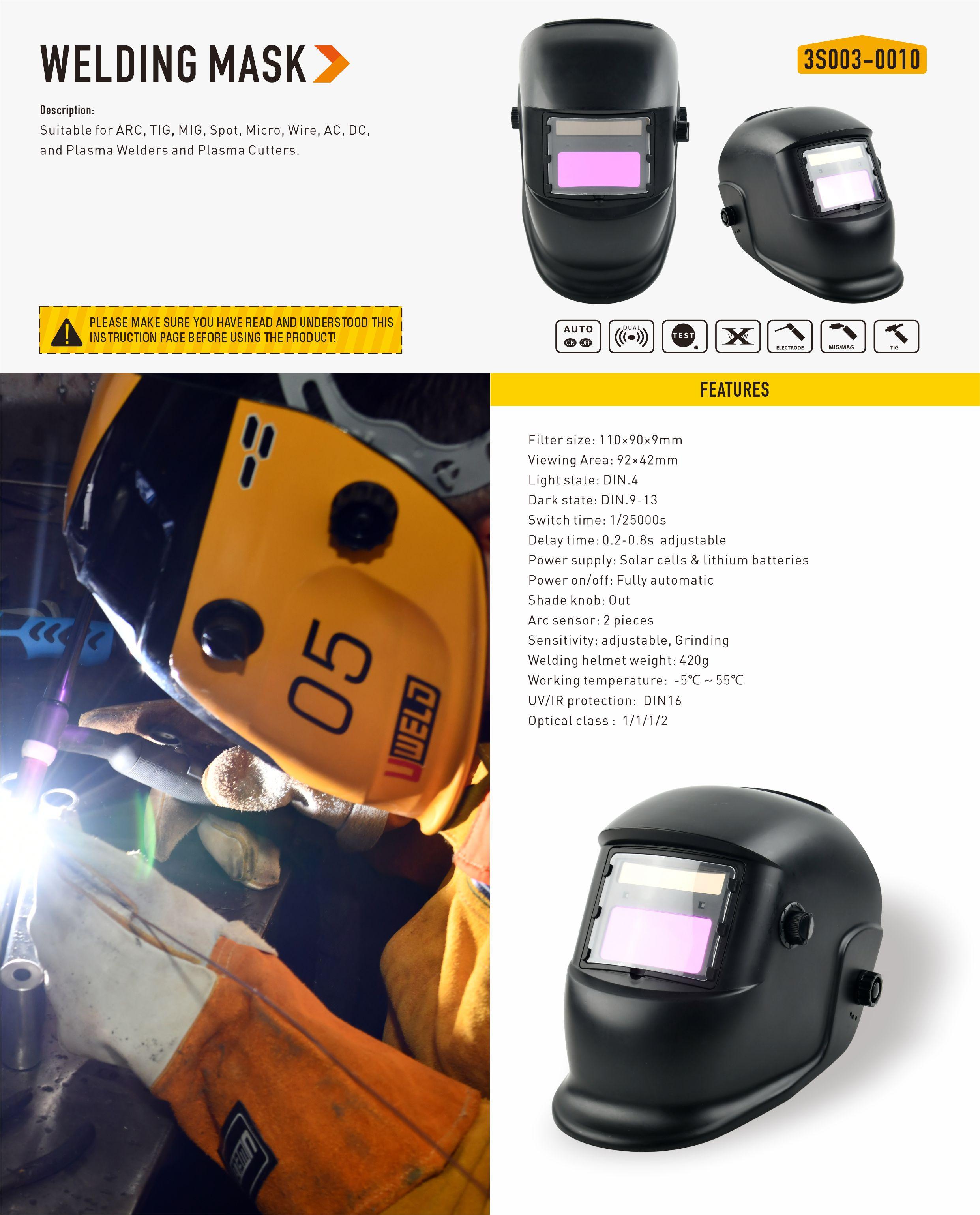 Casque de soudure auto-atténuant MEGA-350D